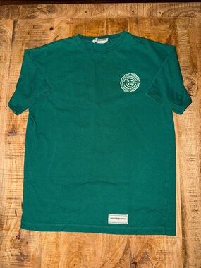 The Hundreds Teal Short Sleeve Crew Tee with Chest Crest